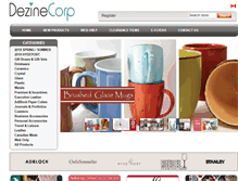 Tablet Screenshot of dezinecorp.com